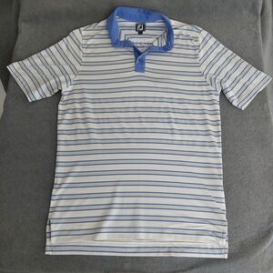 FootJoy Metamora Fields Golf Club Striped Polo Shirt Large